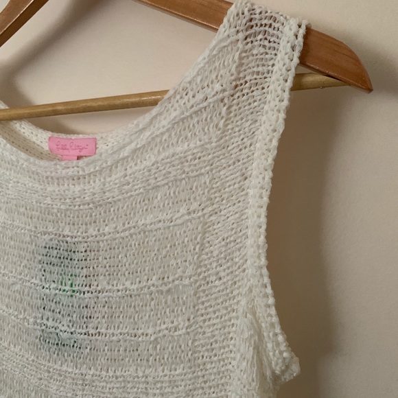 Lilly Pulitzer Luca fringe hem sweater tank - Picture 4 of 7